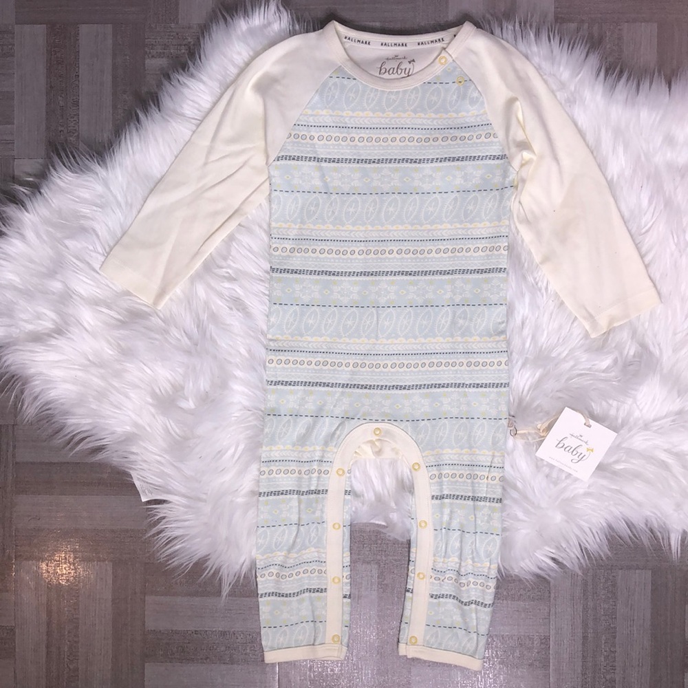 Hallmark Baby NWT Size 18-24 Month Alpine Snow One Piece Pant Romper Jumpsuit